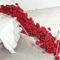 2m Red Rose Flower Garland Wedding Backdrop And Table Runner Decor 5