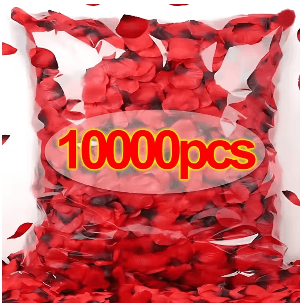 Artificial Rose Petals Red Silk Flower Petals For Romantic Wedding Decor 0
