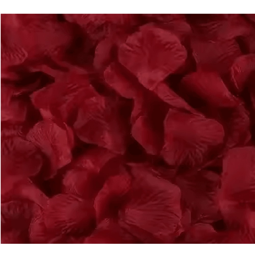 Artificial Rose Petals Red Silk Flower Petals For Romantic Wedding Decor 4