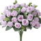 10 Head Artificial Silk Rose And Peony Bouquet With Eucalyptus For Wedding Decor 8