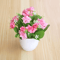 Mini Artificial Rose Potted Plant Faux Flower Bonsai Decor 11