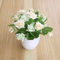 Mini Artificial Rose Potted Plant Faux Flower Bonsai Decor 12