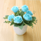 Mini Artificial Rose Potted Plant Faux Flower Bonsai Decor 8