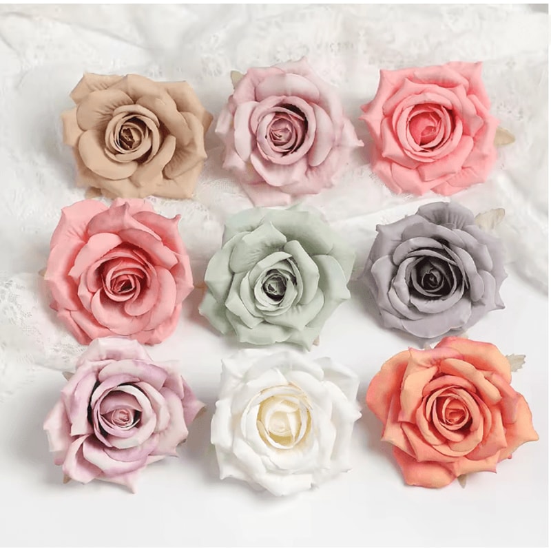 Artificial Silk Rose Flowers For Wedding Decor And DIY Arrangements 1