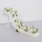 Luxury Red Rose Artificial Flower Row Wedding Table Centerpiece Decor 4