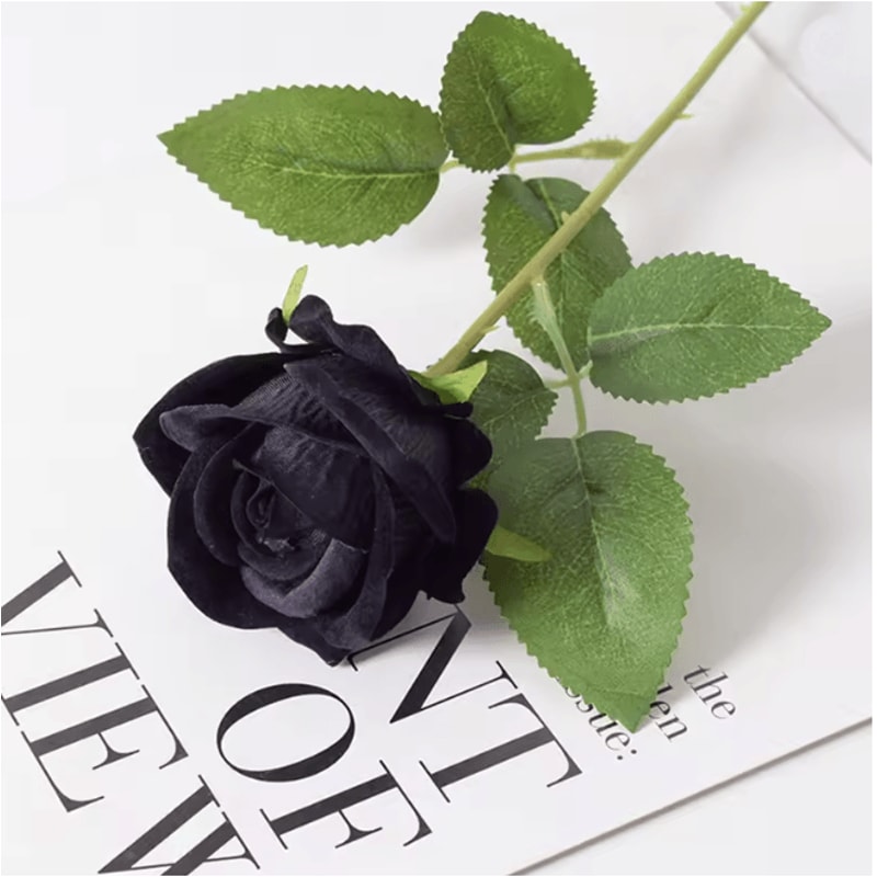 Long Stem Red Rose Artificial Flowers For Wedding And Home Decor 13