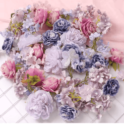 european style artificial silk rose flowers for wedding and diy decor