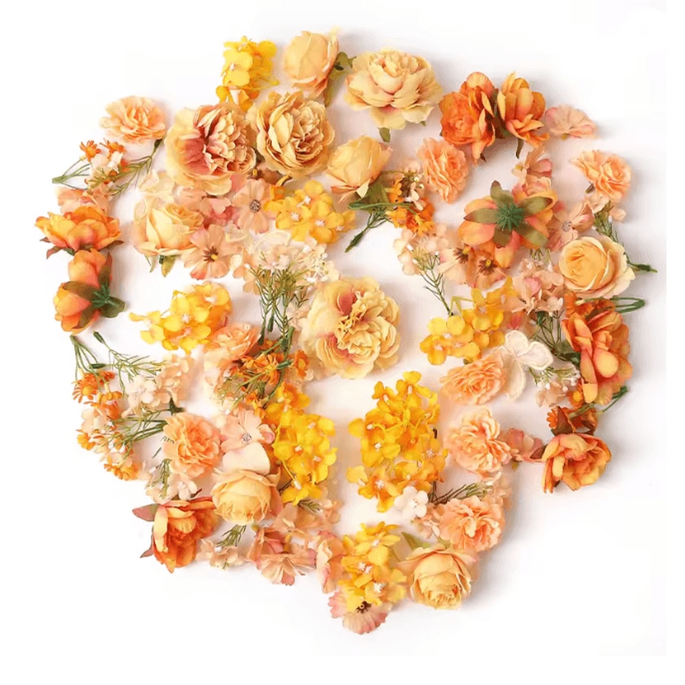 European Style Artificial Silk Rose Flowers For Wedding And DIY Decor 4