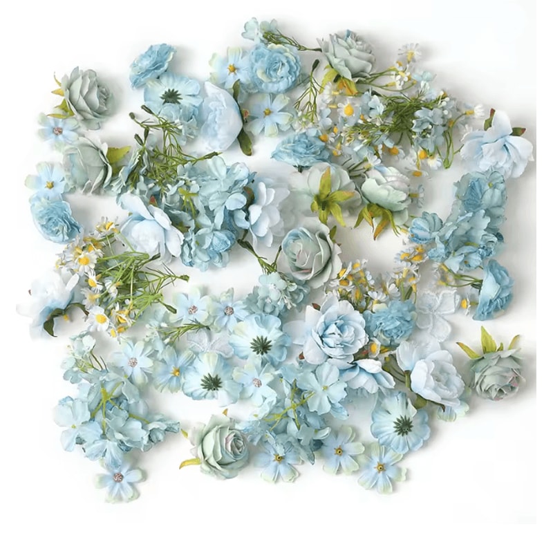 European Style Artificial Silk Rose Flowers For Wedding And DIY Decor 9