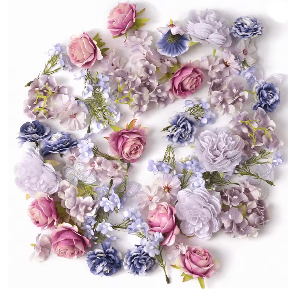 European Style Artificial Silk Rose Flowers For Wedding And DIY Decor 7