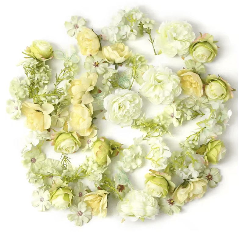 European Style Artificial Silk Rose Flowers For Wedding And DIY Decor 8