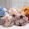 Romantic Silk Peony Rose Wedding Bouquet For Bride And Bridesmaids 0