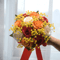 Romantic Silk Peony Rose Wedding Bouquet For Bride And Bridesmaids 6