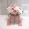 Romantic Silk Peony Rose Wedding Bouquet For Bride And Bridesmaids 7