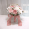 Romantic Silk Peony Rose Wedding Bouquet For Bride And Bridesmaids 7