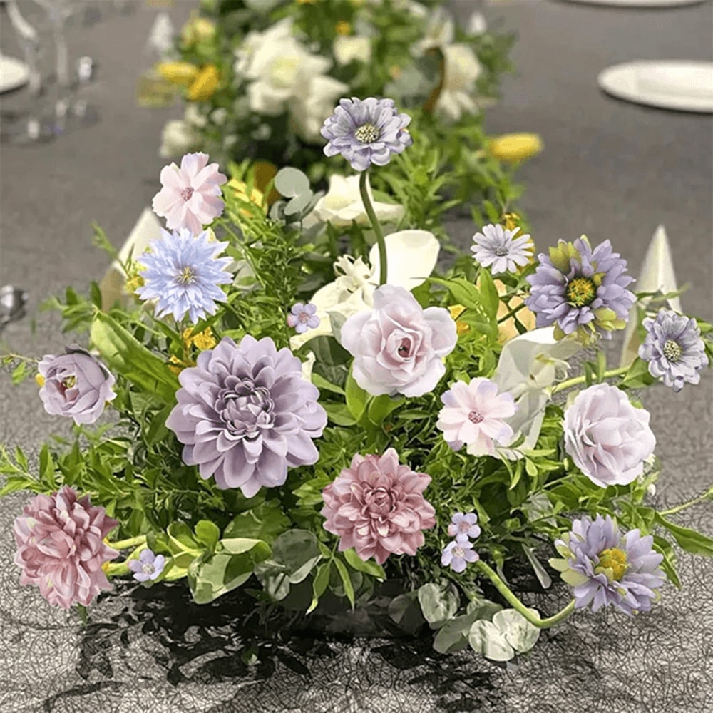 24 Piece Artificial Dahlia Flower Heads For DIY Wedding And Party Decor 1