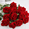 Realistic Artificial Red Rose Stems For Wedding And Home Decor 0