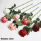 Realistic Artificial Red Rose Stems For Wedding And Home Decor 12