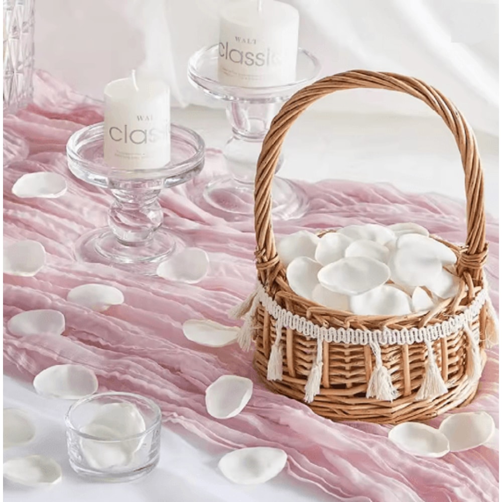 300 Piece Ivory Silk Rose Petals For Wedding Aisle And Romantic Decor 12