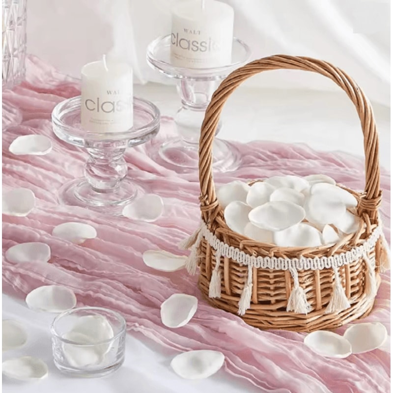 300 Piece Ivory Silk Rose Petals For Wedding Aisle And Romantic Decor 12