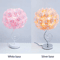 Pastoral Rose Crystal Table Lamp Romantic Heart Bedside Night Light 0
