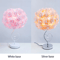 Pastoral Rose Crystal Table Lamp Romantic Heart Bedside Night Light 0