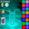 16 Color Crystal Rose Lamp USB Touch LED Night Light For Bedroom And Romantic Decor 3