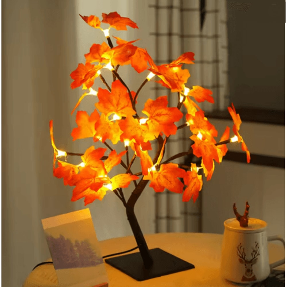USB LED Rose Flower Table Lamp Romantic Fairy Night Light 2