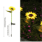 Solar LED Sunflower And Rose Garden Lights Waterproof Outdoor Landscape Lamp 3