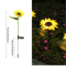 Solar LED Sunflower And Rose Garden Lights Waterproof Outdoor Landscape Lamp 3