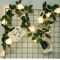 10 LED Rose Flower String Lights Battery Powered Romantic Garland 3