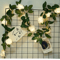 10 LED Rose Flower String Lights Battery Powered Romantic Garland 3