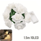 10 LED Rose Flower String Lights Battery Powered Romantic Garland 4