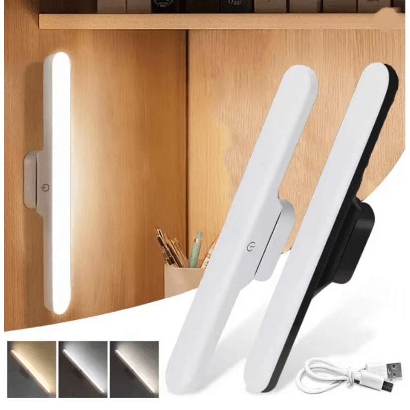 Magnetic LED Desk Lamp With Remote USB Rechargeable Eye Protection Light 1