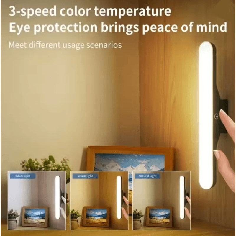 Magnetic LED Desk Lamp With Remote USB Rechargeable Eye Protection Light 6