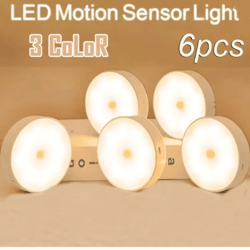 usb rechargeable motion sensor led night light wireless closet and cabinet lamp