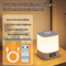 Rechargeable LED Night Light With Time Display Adjustable Bedside Lamp 4