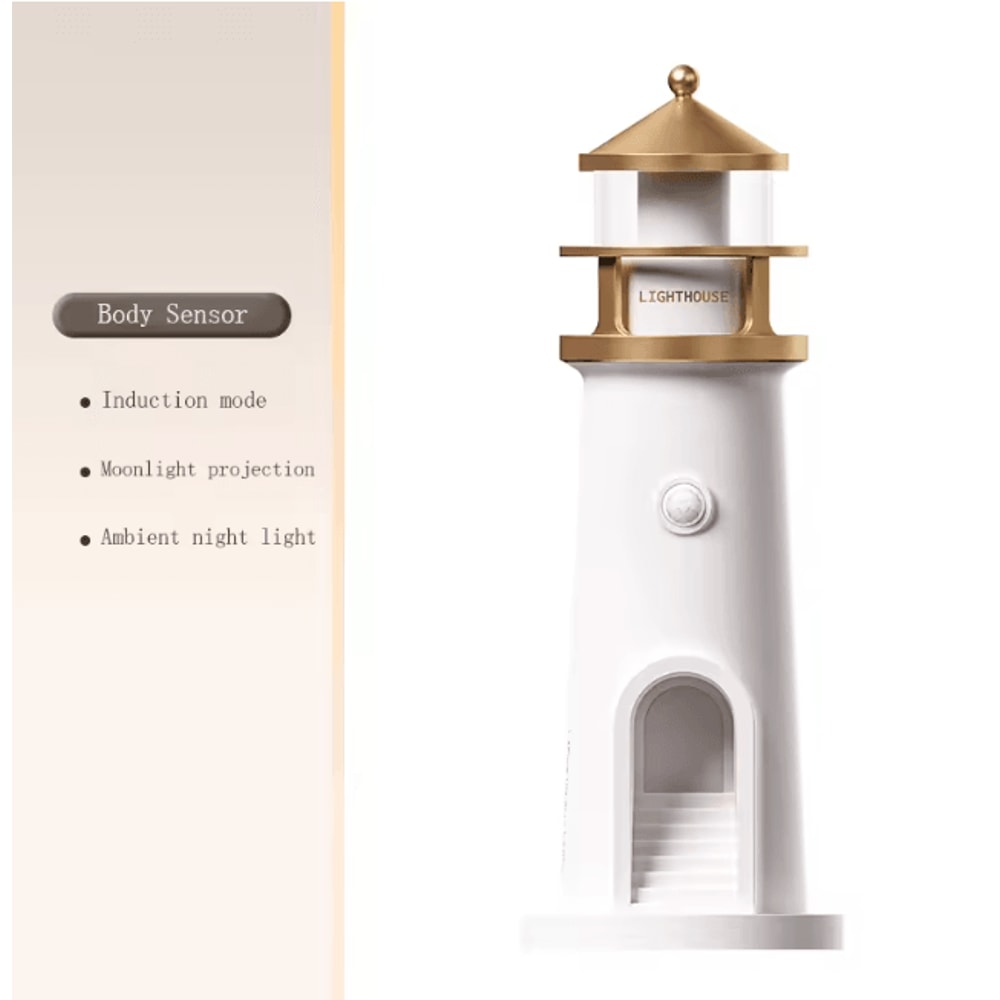 Moon Projection Lighthouse Lamp With Bluetooth Music And Remote Control 5