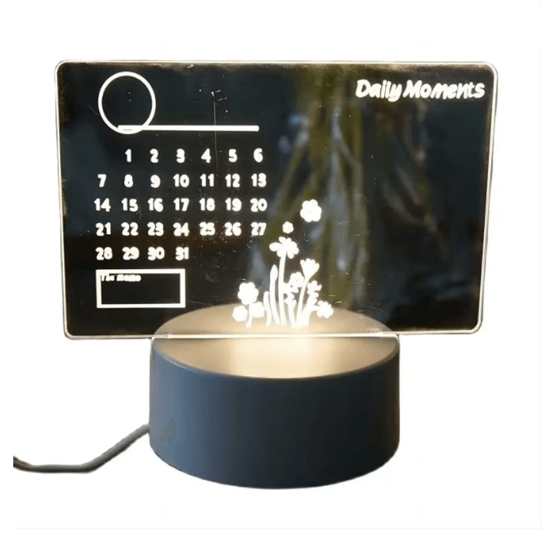 LED Handwritten Message Board Night Light USB Rechargeable Rewritable Note Lampde 2