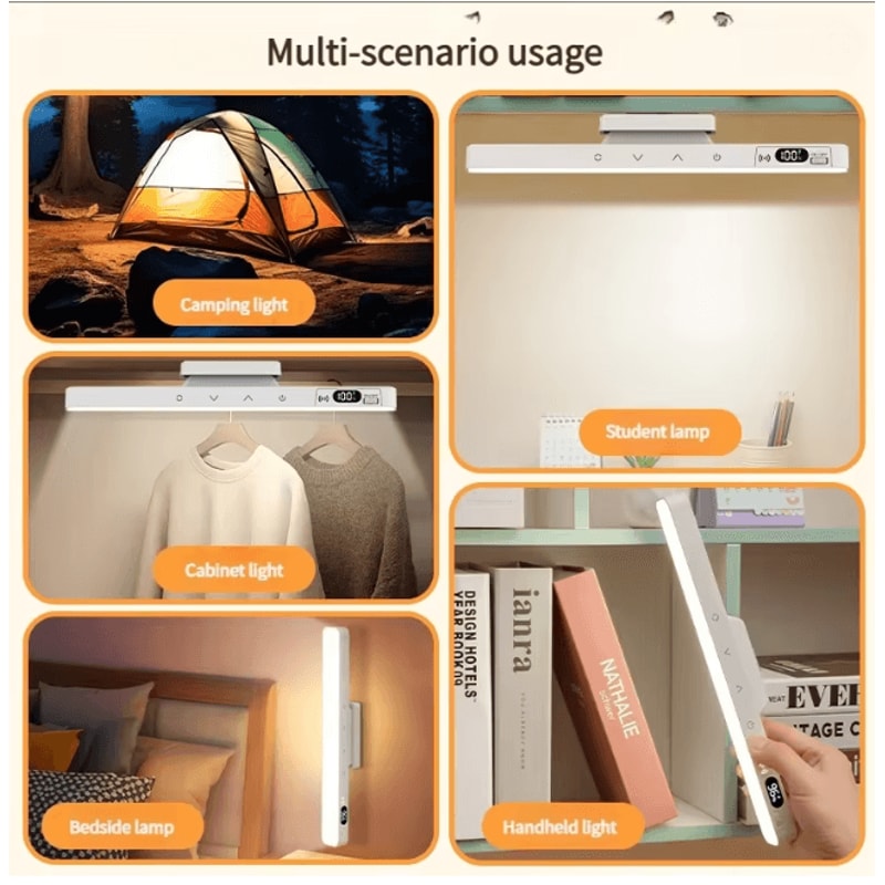 Magnetic Touch Table Lamp Rechargeable LED Desk Night Light 1