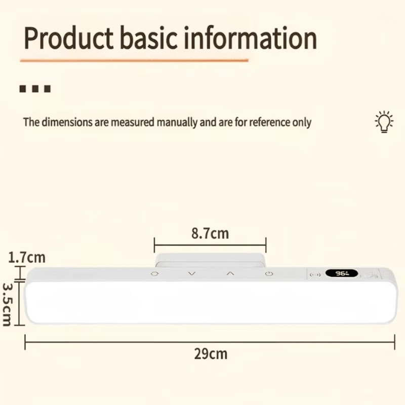 Magnetic Touch Table Lamp Rechargeable LED Desk Night Light 2