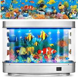ocean aquarium decorative lamp virtual moving fish night light