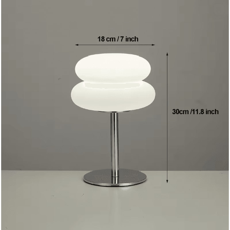 Creamy Style Bedside Table Lamp USB Plug Tri Color Dimming 3