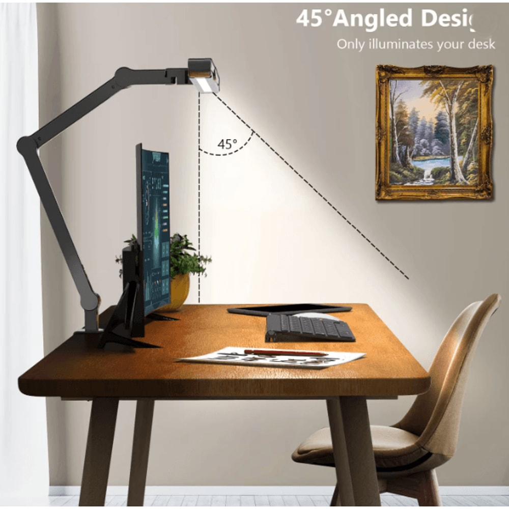 24W LED Desk Lamp With Clamp Auto Dimming Architect Light 1