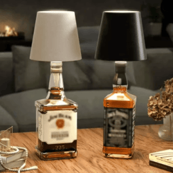 rechargeable rgb led bottle lamp portable dimmable table light