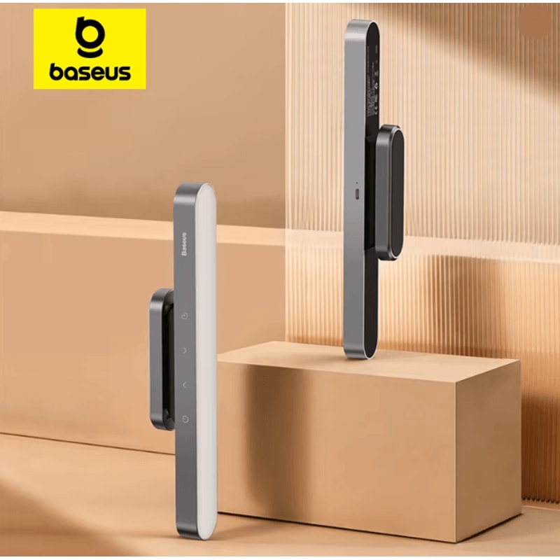 Baseus Magnetic Hanging Desk Light Rechargeable LED Stepless Dimming Lamp 0