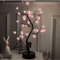 Cherry Blossom Bonsai LED Tree Night Light USB Touch Table Lamp 4