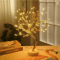 Cherry Blossom Bonsai LED Tree Night Light USB Touch Table Lamp 5