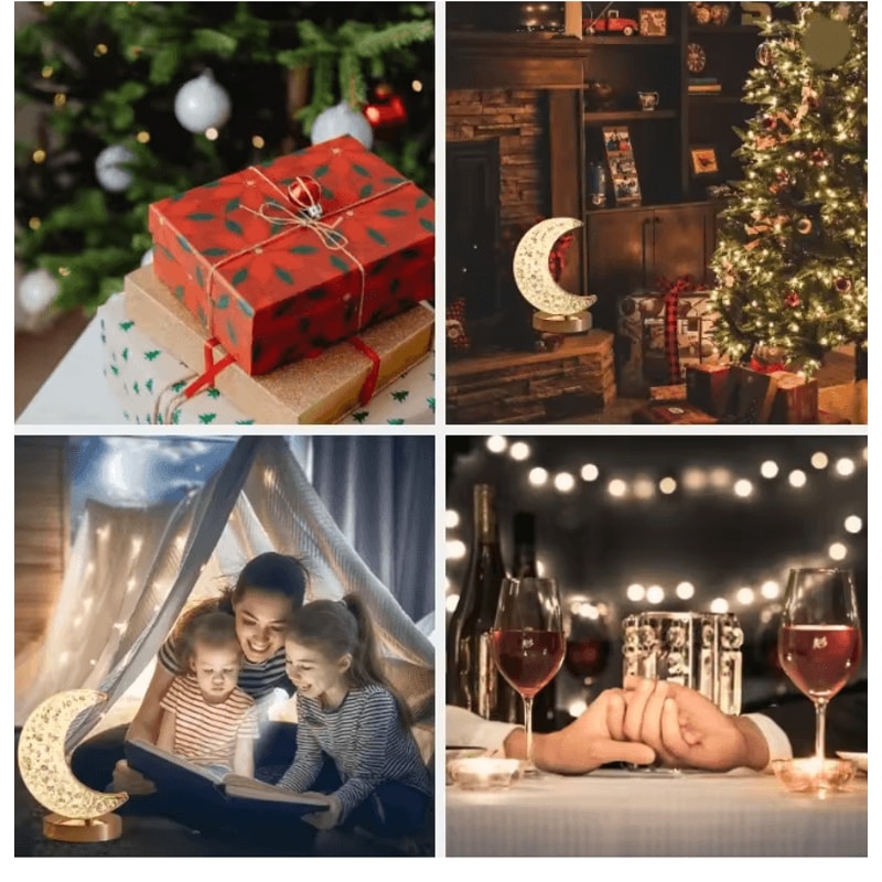 Bedroom Crystal Touch Dimming Night Light Girls Room Home Decor Aesthetics USB Bedside LED Ambient 2