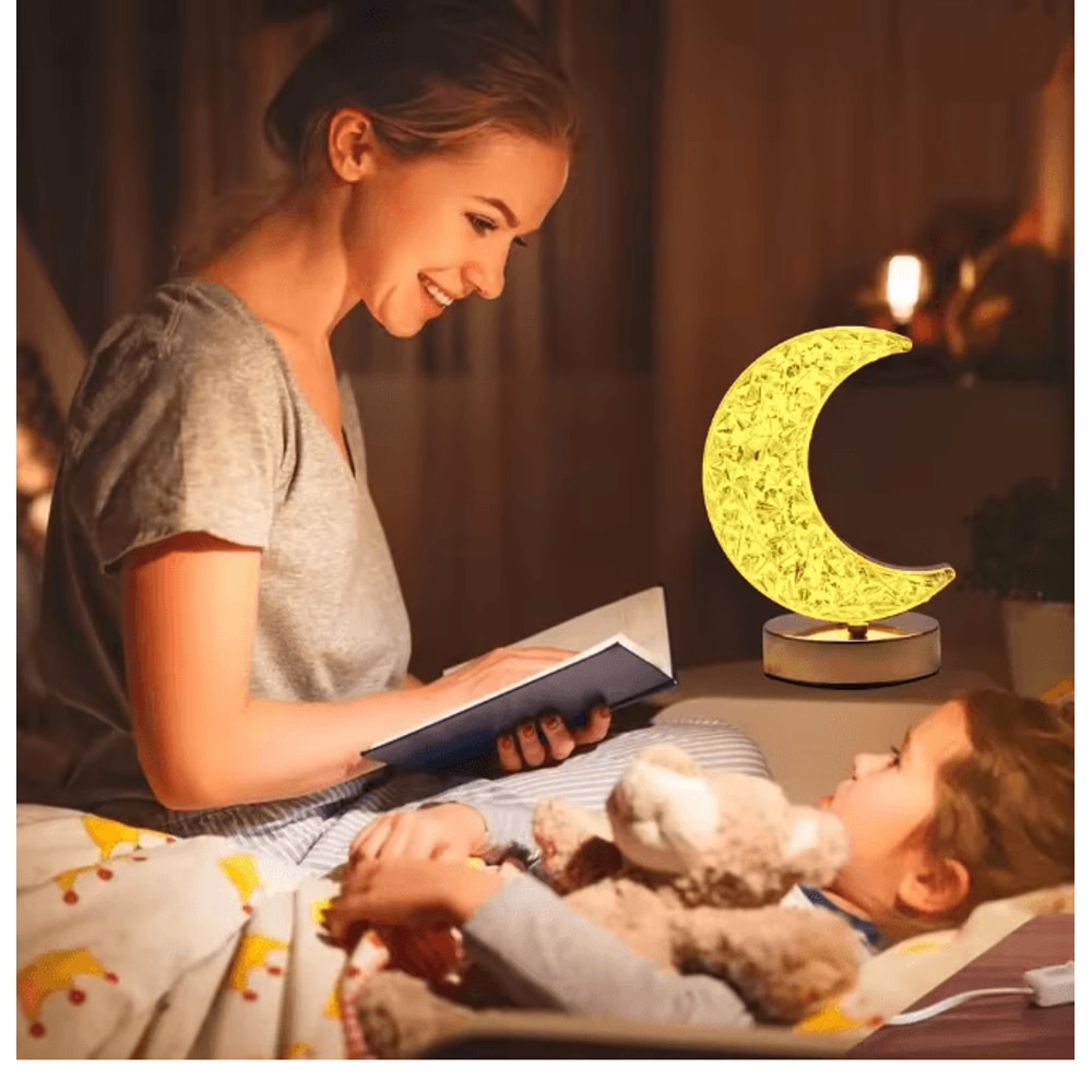 Bedroom Crystal Touch Dimming Night Light Girls Room Home Decor Aesthetics USB Bedside LED Ambient 3